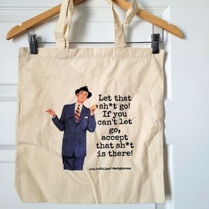 Retro inspired humorous tote bag